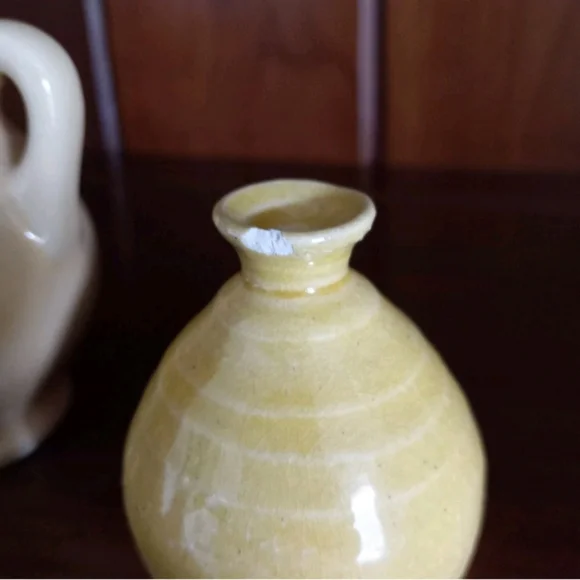 Handmade Multicolor Pottery Mini Vase Mixed Lot Mokiware Clay Ceramic - Picture 13 of 16